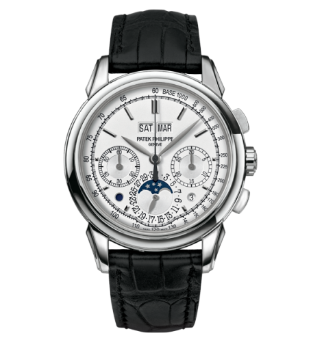 Perpetual Calendar Chronograph 5270 White Gold / Tachymeter Double Chin