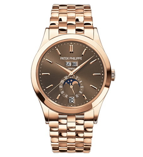 Annual Calendar 5396 Rose Gold Brown Bracelet