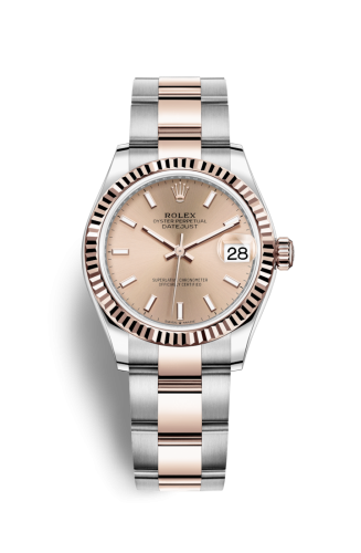 Datejust 31 Stainless Steel/ Rose Gold / Fluted / Rose / Oyster