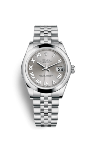 Datejust 31 Stainless Steel Domed / Jubilee / Rhodium Roman