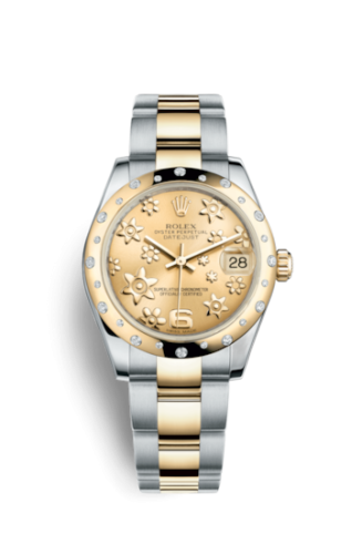 Datejust 31 Rolesor Yellow Domed Diamond / Oyster / Champagne Floral