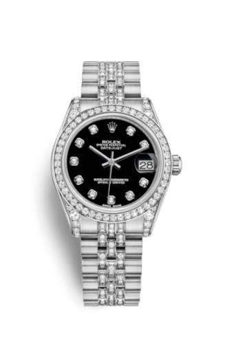 Datejust 31 White Gold Diamond / Jubilee Diamond / Black Diamond