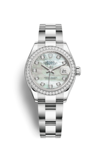 Lady-Datejust 28 Stainless Steel / Diamond / MOP / Oyster
