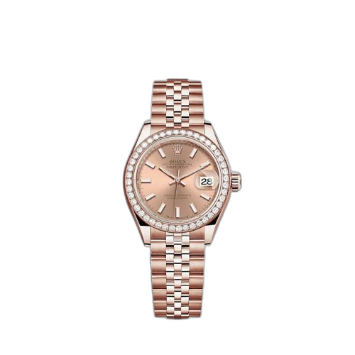 Lady-Datejust 28 Rose Gold / Diamond / Rose / Jubilee