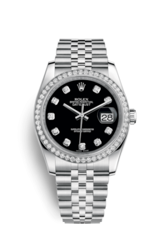 Datejust 36 Stainless Steel Diamond / Jubilee / Black Diamond