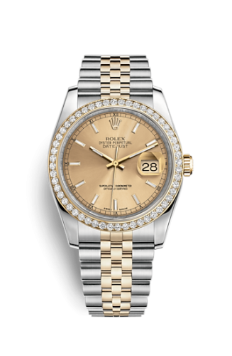 Datejust 36 Rolesor Yellow Diamond / Jubilee / Champagne
