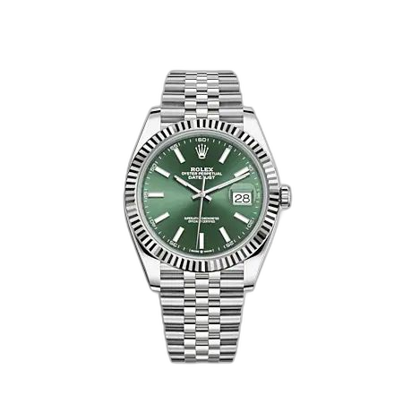 Datejust 41 Stainless Steel - Fluted / Green / Jubilee