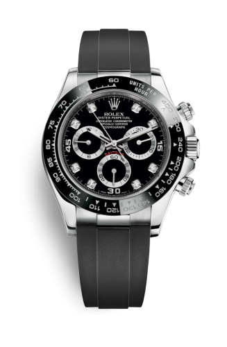 Cosmograph Daytona White Gold / Cerachrom / Black - Diamond / Oysterflex