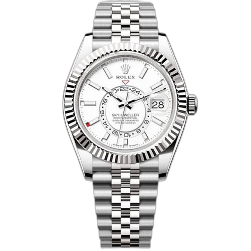 Sky-Dweller Stainless Steel - White Gold / White / Jubilee