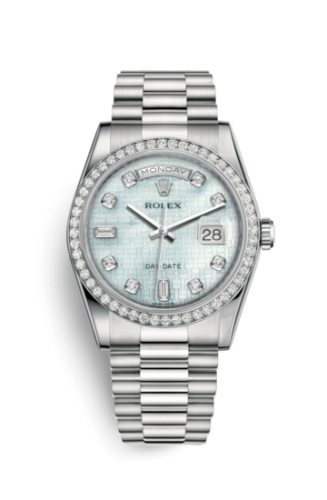 Day-Date 36 Platinum Diamonds / President Diamonds / Oxford MOP