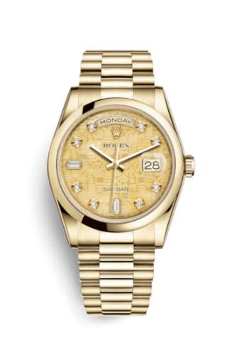 Day-Date 36 Yellow Gold Domed / President / Champagne MOP Computer