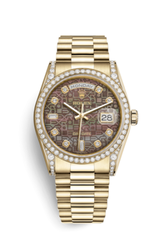Day-Date 36 Yellow Gold Diamonds / President / Black MOP Computer