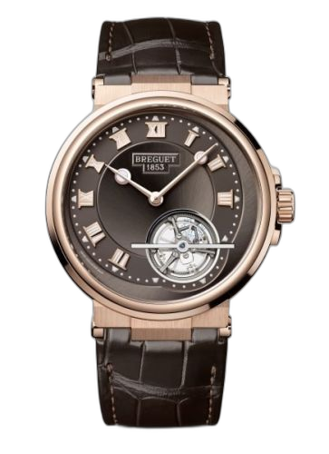 Marine Tourbillon 5577 Rose Gold / Slate / Alligator