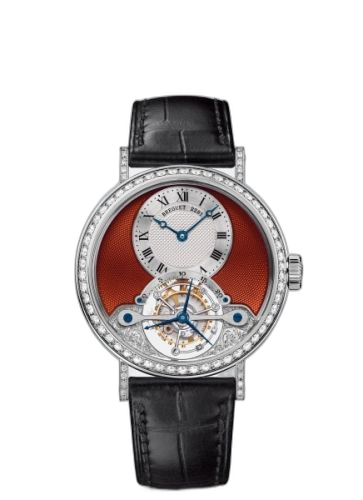 Tourbillon 3358 White Gold - Diamond / Silver - Red