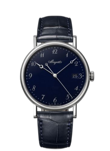 Classique 5177 White Gold / Blue Enamel