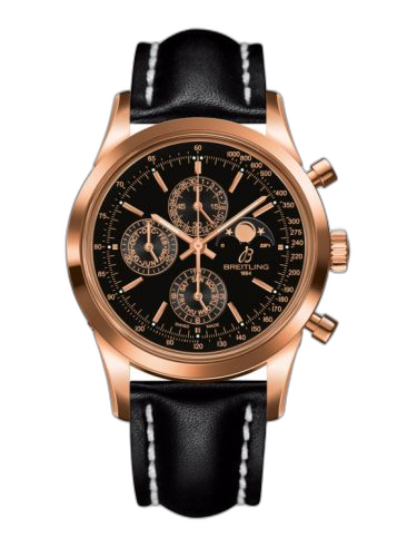 Transocean Chronograph 1461 Red Gold / Black / Calf