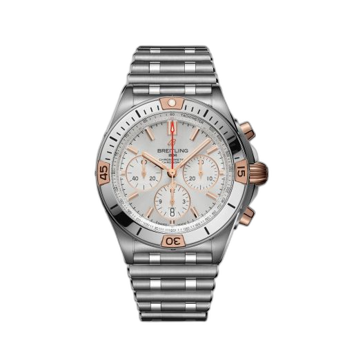 Chronomat B01 42 Stainless Steel / Red Gold / Silver / Rouleaux