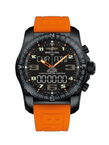 Cockpit B50 Night Mission / Black-Orange / Rubber / Folding