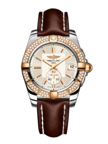 Galactic 36 Automatic Stainless Steel / Rose Gold / Diamond / Stratus Silver / Calf