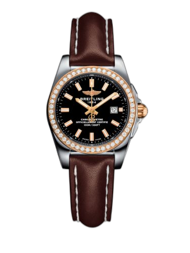 Galactic 29 Stainless Steel / Rose Gold / Diamond / Trophy Black / Calf
