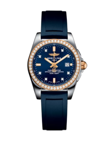 Galactic 29 Stainless Steel / Rose Gold / Diamond / Horizon Blue Diamond / Rubber