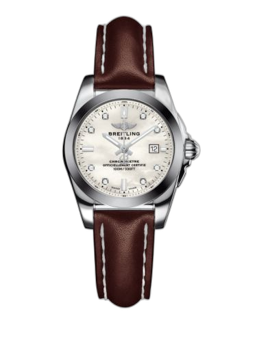 Galactic 29 Stainless Steel / Pearl Diamond / Calf