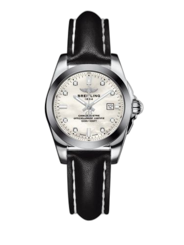 Galactic 29 Stainless Steel / Pearl Diamond / Calf