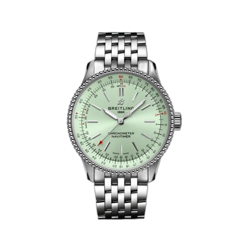 Navitimer 1 35 Automatic Stainless Steel / Mint Green / Bracelet