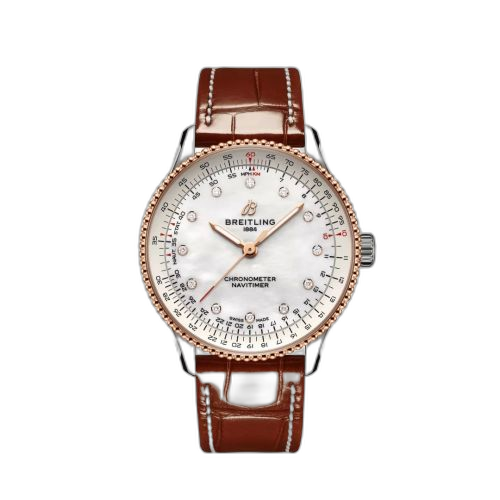 Navitimer Automatic 36 Stainless Steel - Red Gold / MOP / Croco / Folding