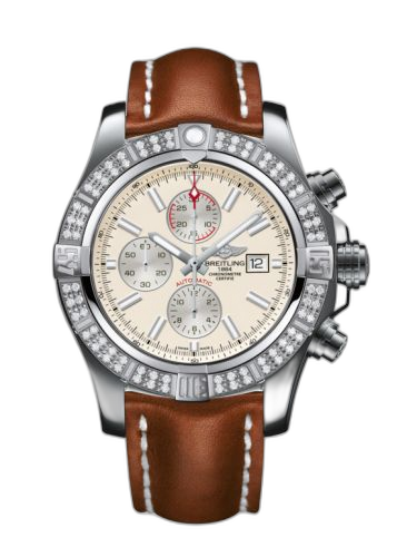 Super Avenger II Stainless Steel / Diamond / Stratus Silver / Calf / Pin