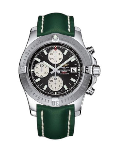 Colt Chronograph Automatic Stainless Steel / Volcano Black / Calf / Pin