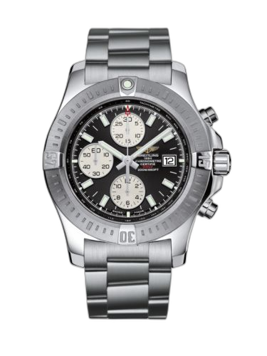 Colt Chronograph Automatic Stainless Steel / Volcano Black / Bracelet