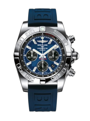 Chronomat 44 Stainless Steel / Blackeye Blue / Rubber