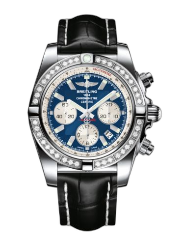 Chronomat 44 Stainless Steel / Diamond / Metallica Blue / Croco