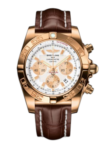 Chronomat 44 Rose Gold / Antarctica White / Croco