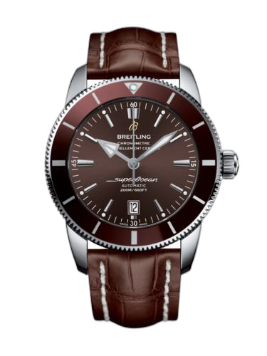 Superocean Heritage II 46 Stainless Steel / Bronze / Bronze / Croco / Pin