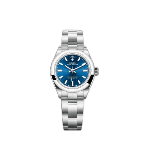 Oyster Perpetual 28 Stainless Steel / Blue
