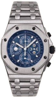 Royal Oak OffShore 25854 Perpetual Calendar White Gold / Blue