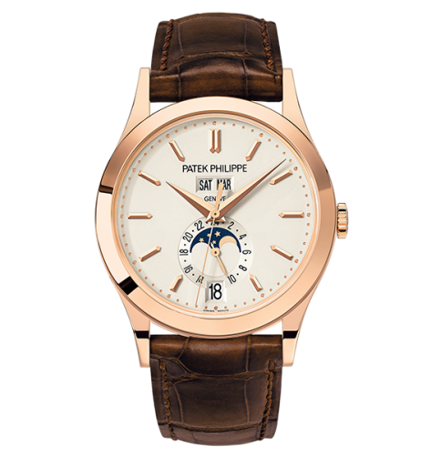 Annual Calendar 5396 Rose Gold / Silver