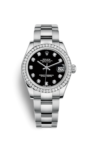 Datejust 31 Stainless Steel Diamond / Oyster / Black - Diamond