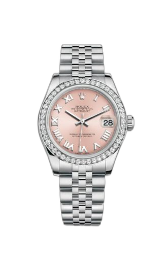 Datejust 31 Stainless Steel Diamond / Jubilee / Pink - Roman
