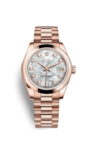 Datejust 31 Everose Domed / President / MOP
