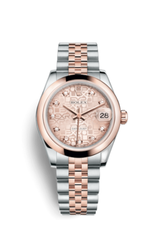 Datejust 31 Rolesor Everose Domed / Jubilee / Pink Computer