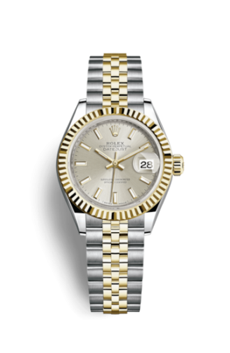 Lady-Datejust 28 Rolesor Yellow Fluted / Jubilee / Silver