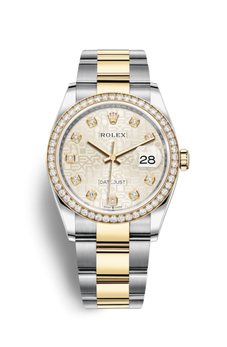 Datejust 36 Stainless Steel / Yellow Gold / Diamond / Silver Computer / Oyster