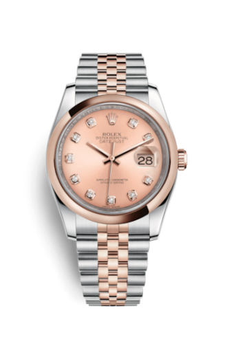 Datejust 36 Rolesor Everose Domed / Jubilee / Pink Diamond
