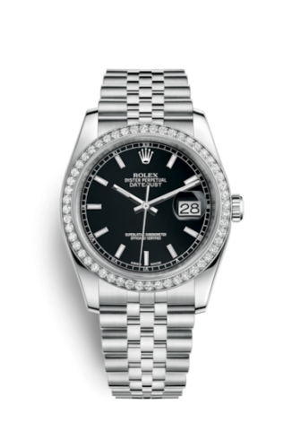 Datejust 36 Stainless Steel Diamond / Jubilee / Black