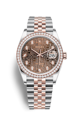 Datejust 36 Stainless Steel / Everose / Diamond / Chocolate Computer / Jubilee