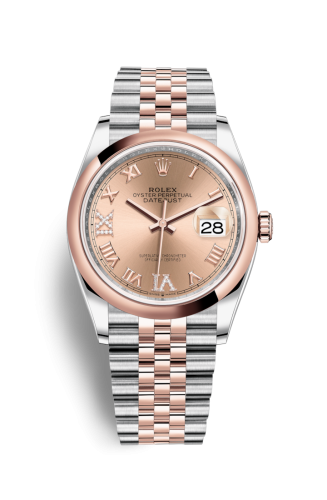 Datejust 36 Stainless Steel / Everose / Smooth / Rose Roman Diamond / Jubilee