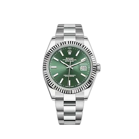 Datejust 41 Stainless Steel - Fluted / Green / Oyster